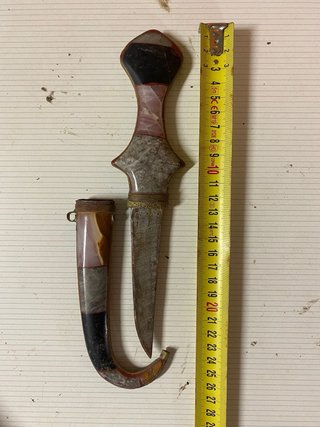 Antiguo cuchillo / abrecartas con funda