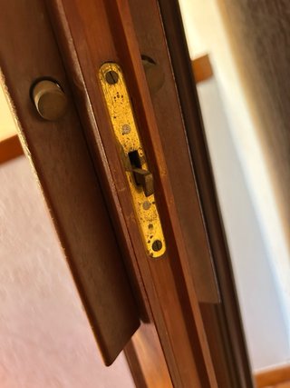 Puerta plegable de madera