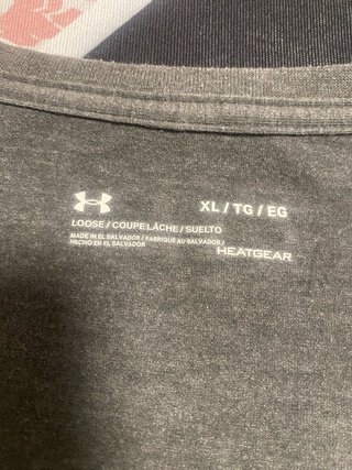 Camiseta Under Armour Talla XL Gris