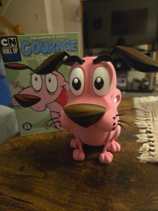 Figura Agallas El Perro Cobarde 20cm