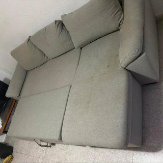 Sofá Cama Gris/Beige