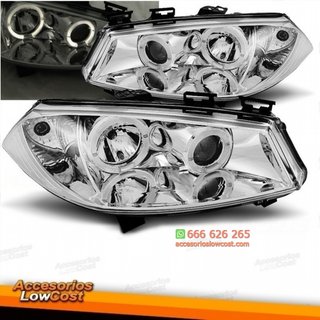FAROS OJOS DE ANGEL CON LED MEGANE 2 02-05. FONDO