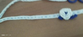 Collar de ganchillo flor y aros