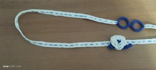 Collar de ganchillo flor y aros