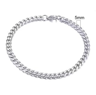 Pulsera Acero Inoxidable Cadena Cubana