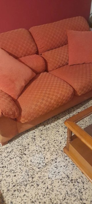 Sofá 2 y 3 plazas naranja