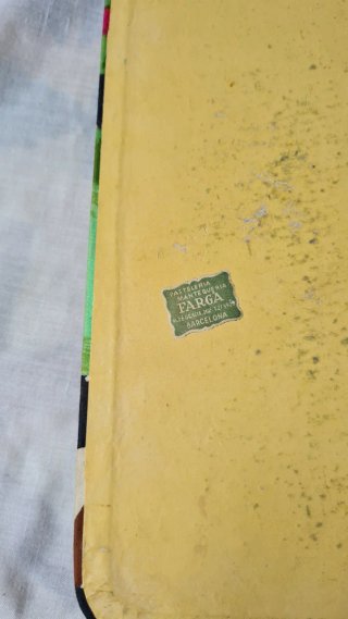 Caja Vintage Tela FARGA Barcelona 1950s