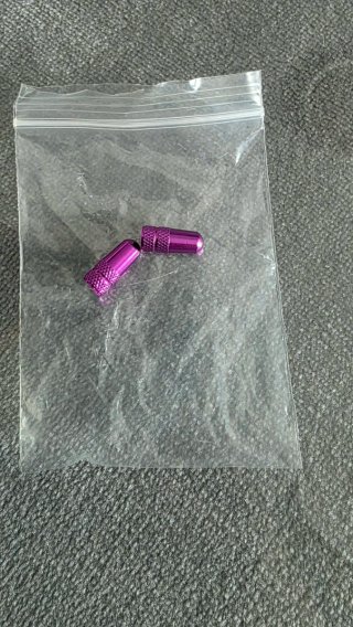 Tapas Válvulas Bicicleta Morado