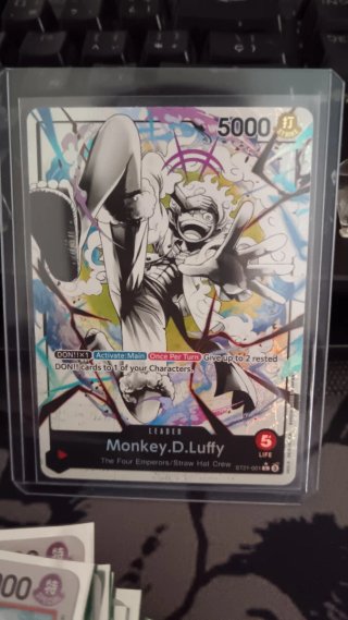 One Piece TCG Monkey D. Luffy Líder AA ST21-001.