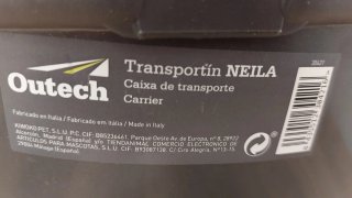 Transportín Outech Negro y Gris