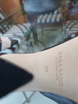 Zapatos tacón Zara piel T.37