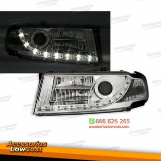 FAROS LUZ DIURNA  OCTAVIA 01-04. FONDO CROMO.