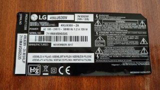 Despiece TV LG 49UJ630V