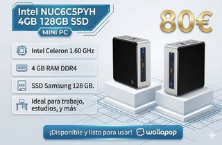 Mini PC Intel NUC6C5PYH 4GB 128GB SSD
