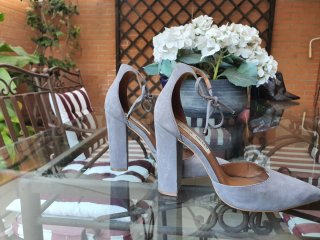 Zapatos de tacón Steve Madden grises talla 37