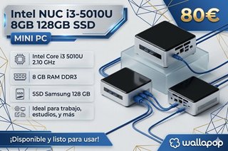 Mini PC Intel NUC i3 8GB 128GB SSD