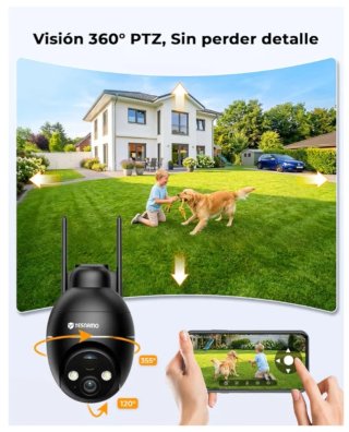 Cámara Vigilancia Solar Exterior 2K WiFi