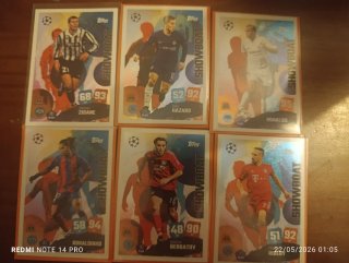 Colección Cartas Fútbol Topps Showboat