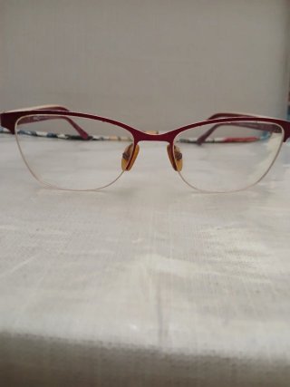 Montura gafas Etnia metálica y pasta morado