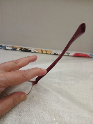 Montura gafas Etnia metálica y pasta morado