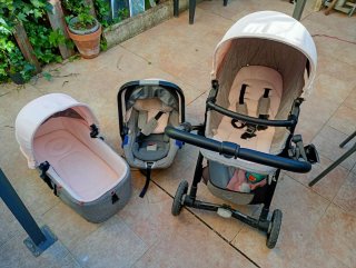 Trío Cochecito Bebé: Capazo + Silla + Grupo 0