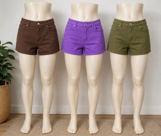Lote 3 shorts mujer