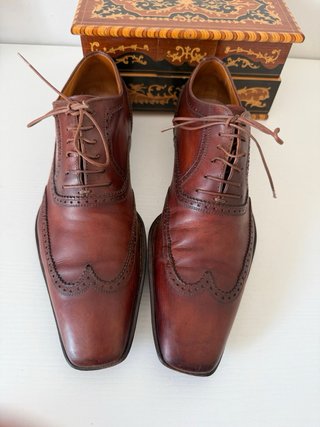 Scarpe uomo vera pelle punta quadrata 42
