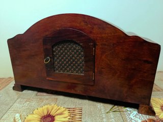Hran reloj de sobremesa chimenea reloj madera 1950