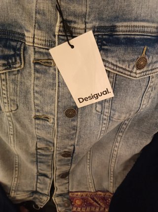Chaqueta vaquera Desigual XL floral