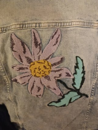 Chaqueta vaquera Desigual XL floral