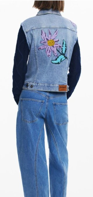 Chaqueta vaquera Desigual XL floral