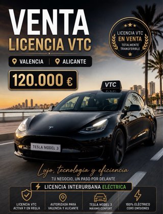 Licencia vtc valencia Alicante