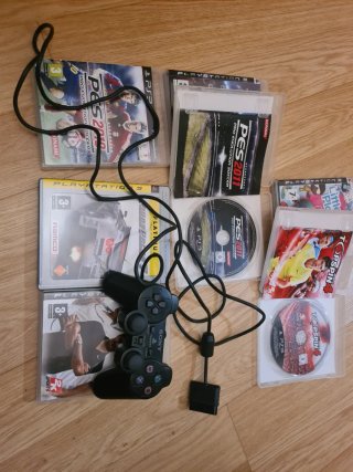 Mando Dualshock 2 PS2 + 5 Videojuegos PS3
