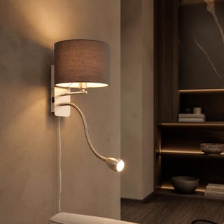 Aplique de pared Trio Hotel 2711 gris