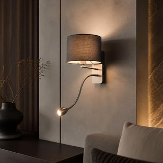 Aplique de pared Trio Hotel 2711 gris