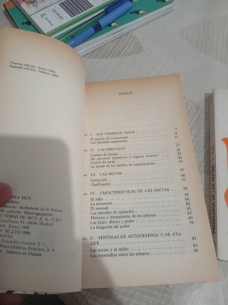 Pack de 3 libros sobre Las Sectas
