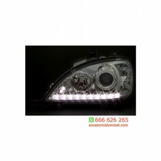 FAROS LED LUZ DIURNA Y LUPA MERCEDES ML W163- 98-