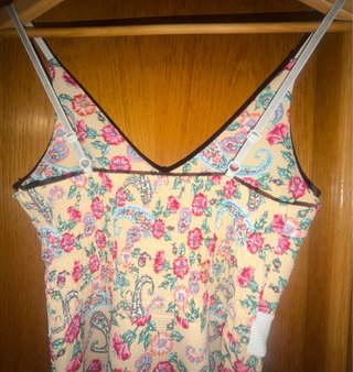 Vestido de tirantes corto estampado Inside
