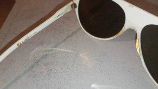 Gafas KADIMA Retro Vintage Blancas y Amarillas