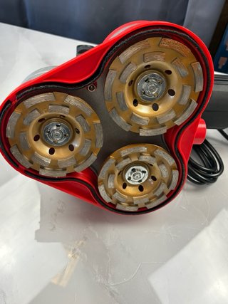 Pulidora Hormigón 3 Cabezales 2800W