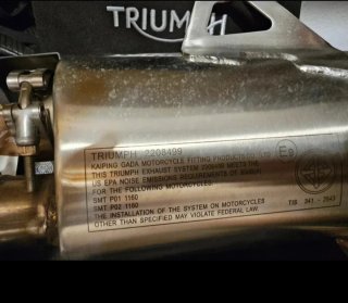 Escape Triumph Speed Triple 1200 RS/RR