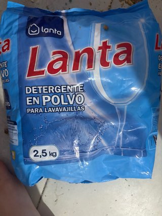 Detergente en polvo Lanta para lavavajillas