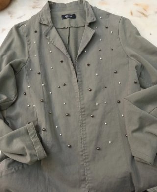 Giacca donna lunga AERFAN verde militare NUOVA