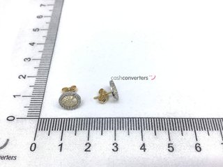 pendientes oro 18k con piedra