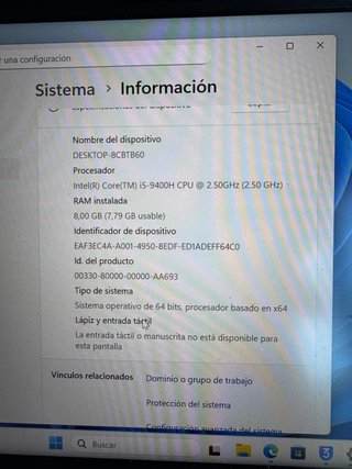 Ordenador portátil DELL I5 9 GENERACIÓN