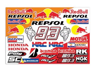 Adesivi Moto Red Bull Repsol Honda