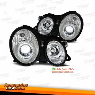 FAROS CON OJOS DE ÁNGEL MERCEDES CLK W208. FONDO