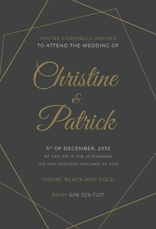 Convite de Casamento Personalizado