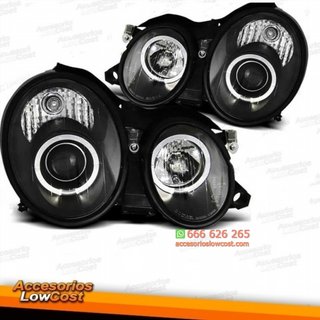 FAROS CON OJOS DE ÁNGEL MERCEDES CLK W208. FONDO