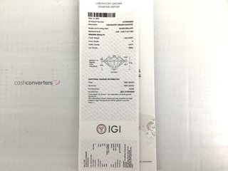 sortija oro 18k con diamante de laboratorio